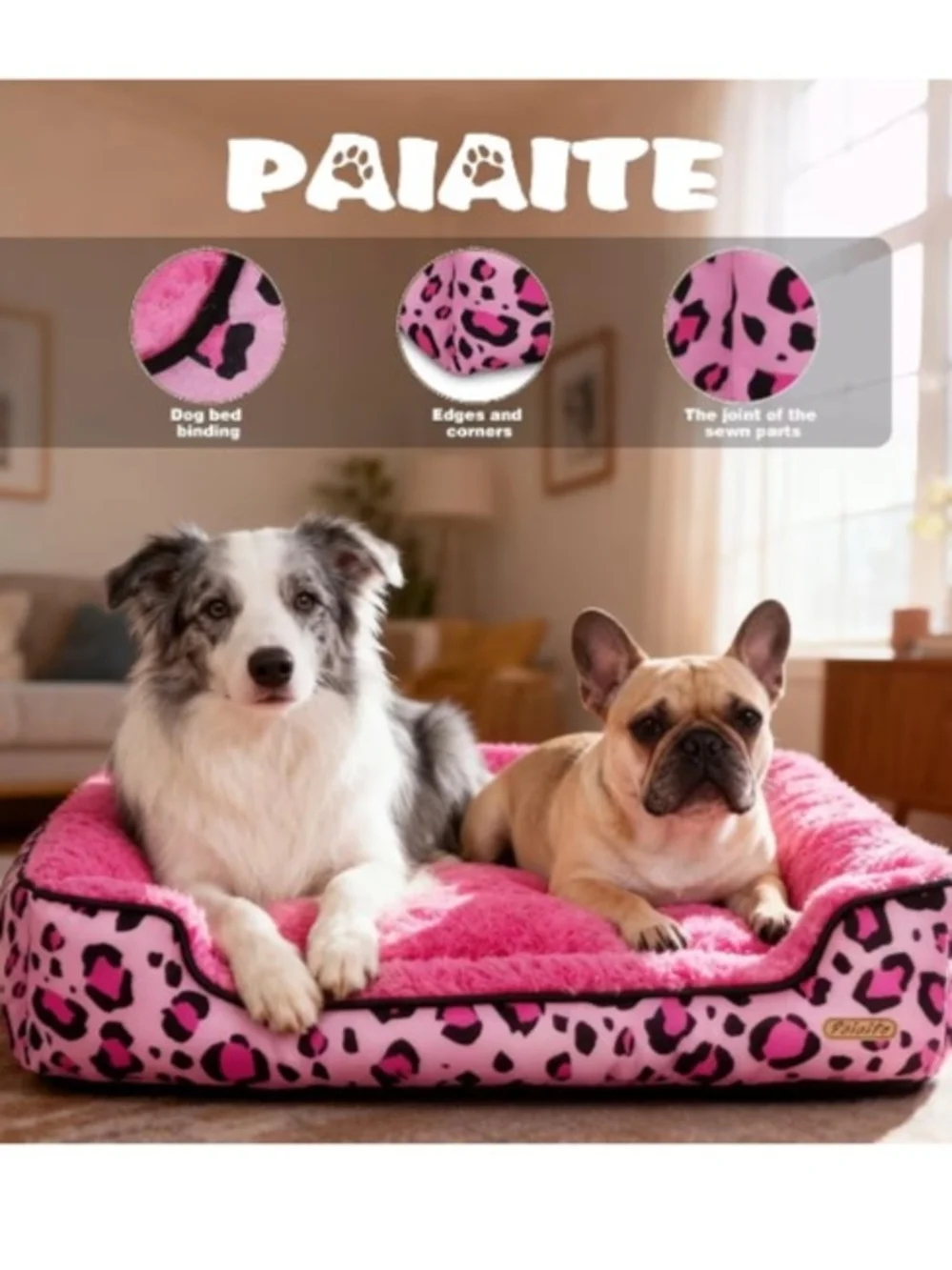 RECTANGLE DOGS & CATS PET BEDDING (18.9